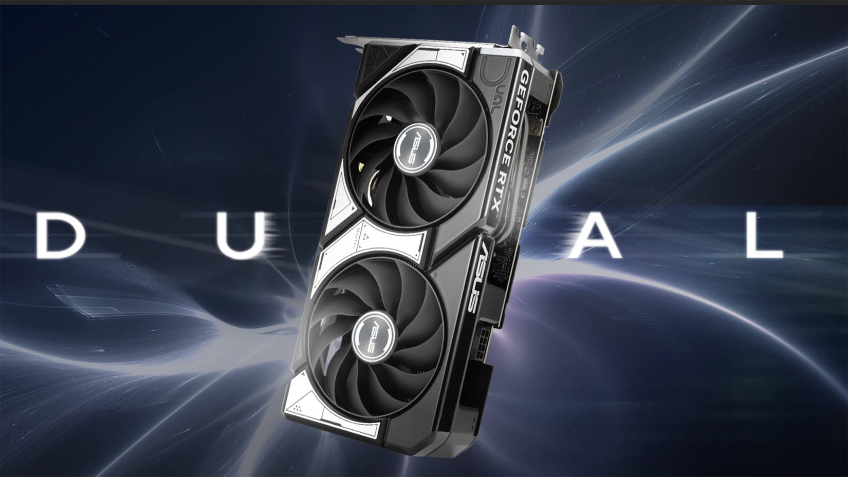 An ASUS Dual GeForce RT 5060 Graphics Card.