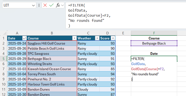 функция FILTER в Excel — иллюстрация 2 к материалу функция FILTER в Excel — иллюстрация 2 к материалу