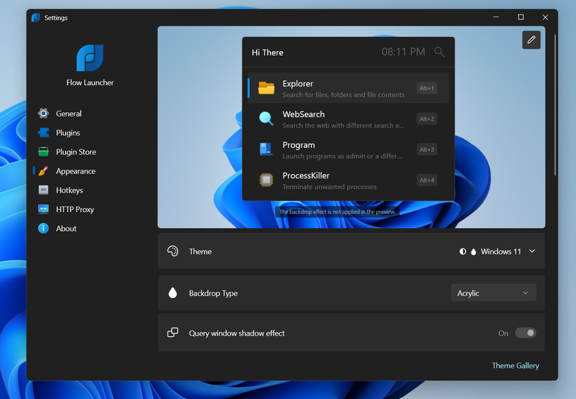 Open-source лаунчер Flow Launcher как альтернатива меню «Пуск» — иллюстрация 8 к материалу Open-source лаунчер Flow Launcher как альтернатива меню «Пуск» — иллюстрация 8 к материалу