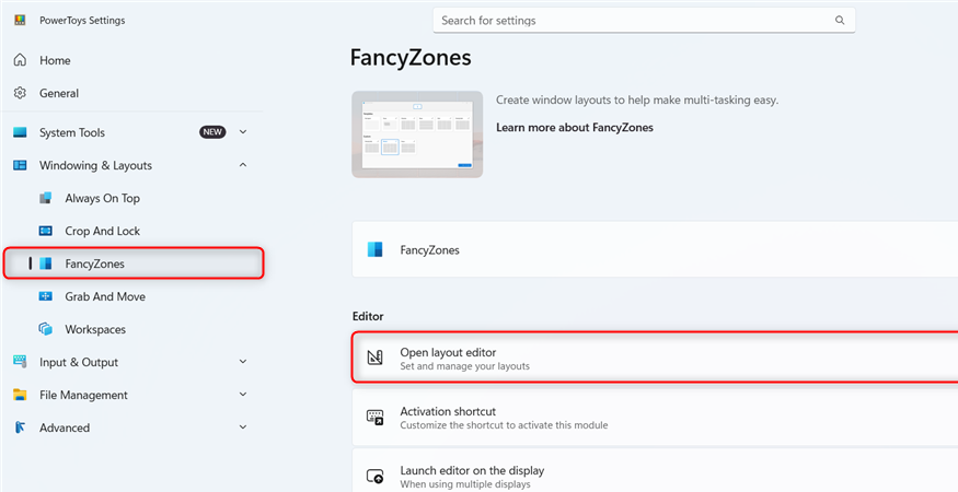 Как организовать окна в Windows 11 с помощью PowerToys FancyZones — иллюстрация 3 к материалу
