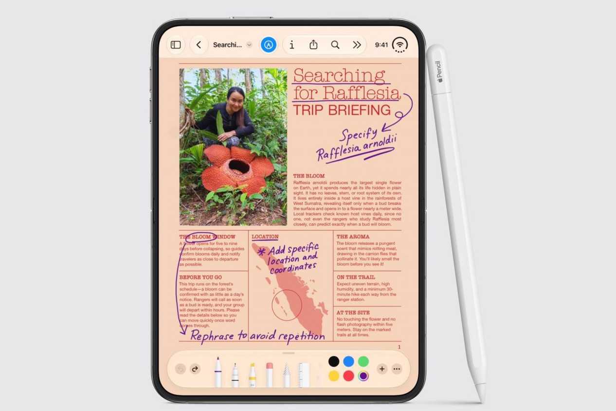 Сравнение iPhone Duo и Samsung Galaxy Z Fold 8: кто задает стандарты складных смартфонов Складной смартфон iPhone Duo в открытом состоянии