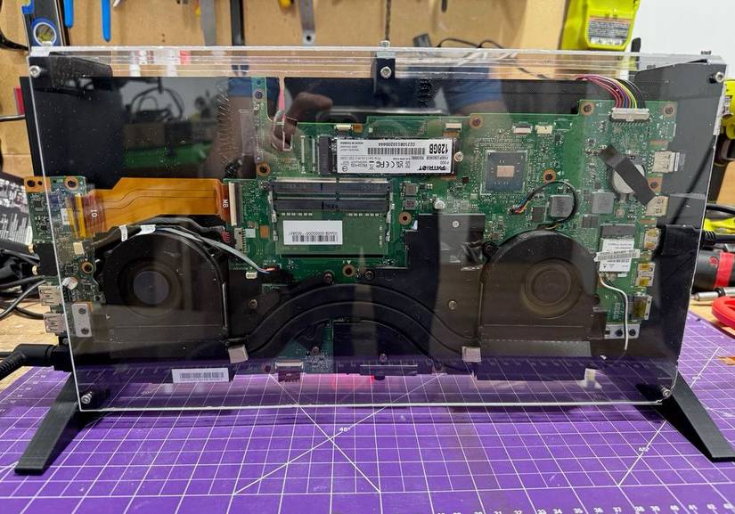 Как превратить неисправный ноутбук в мини-ПК с помощью 3D-печати Проект конвертации ноутбука в настольный компьютер