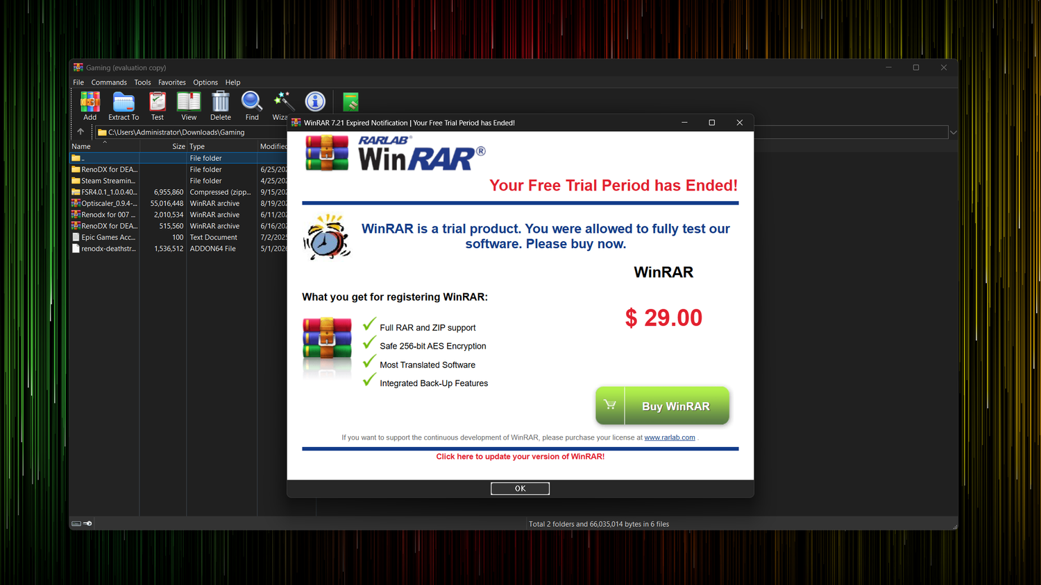 Почему 7-Zip превосходит WinRAR в качестве бесплатного архиватора Окно интерфейса 7-Zip с двухпанельным режимом работы