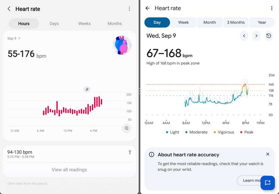 сравнение Galaxy Watch 9 и Pixel Watch 5 — иллюстрация 8 к материалу сравнение Galaxy Watch 9 и Pixel Watch 5 — иллюстрация 8 к материалу