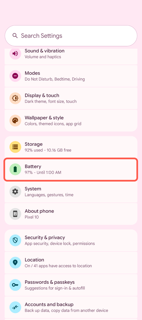 Раздел Battery health на Pixel Раздел Battery health в настройках смартфона Google Pixel