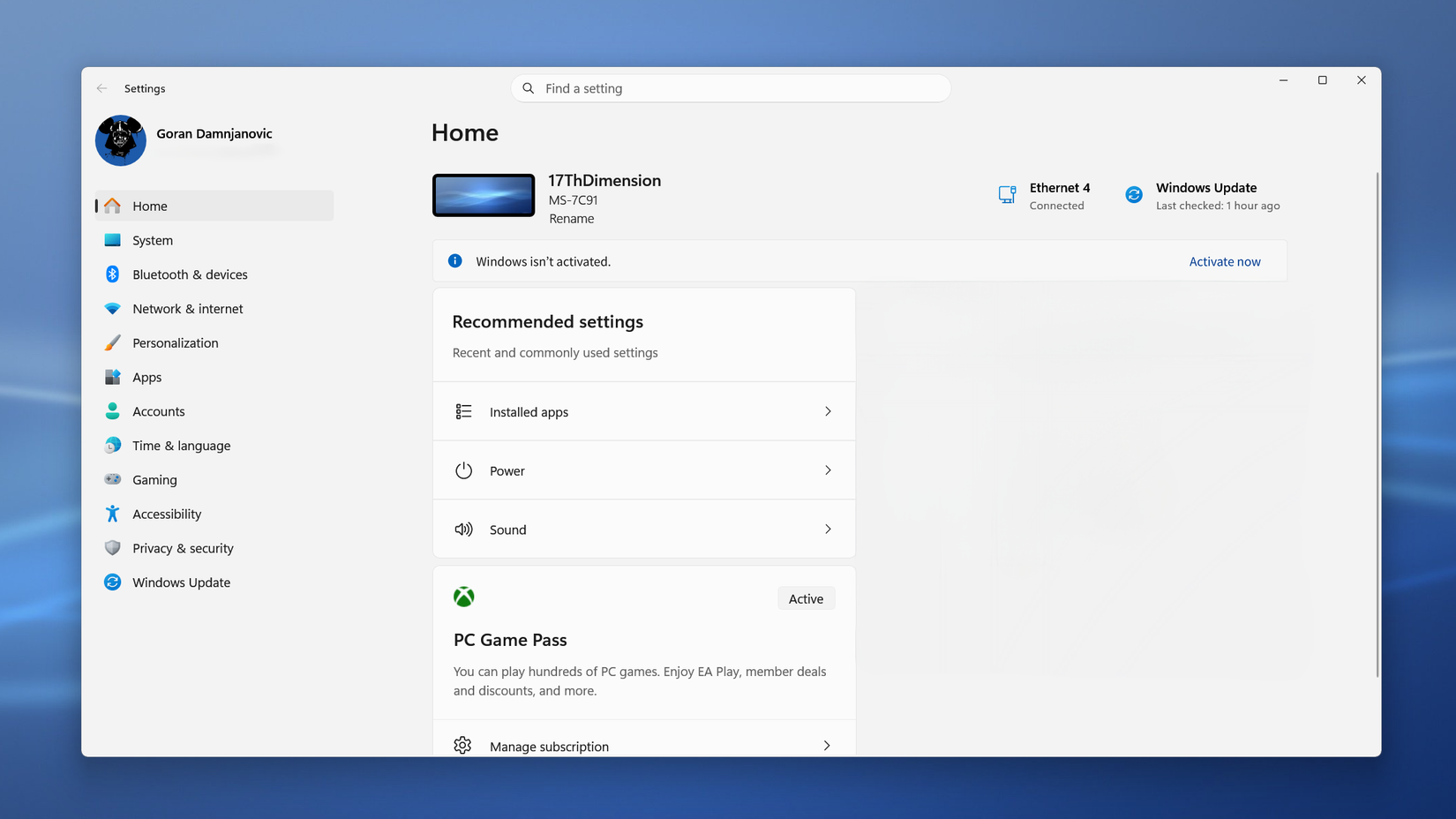 неактивированная Windows 11 — иллюстрация 5 к материалу
