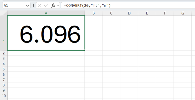 функция CONVERT в Excel — иллюстрация 5 к материалу функция CONVERT в Excel — иллюстрация 5 к материалу