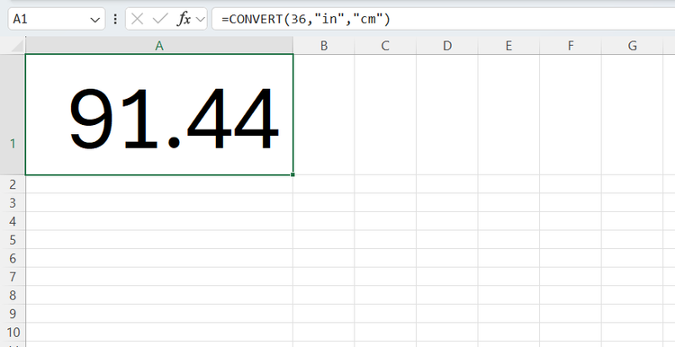 функция CONVERT в Excel — иллюстрация 2 к материалу функция CONVERT в Excel — иллюстрация 2 к материалу