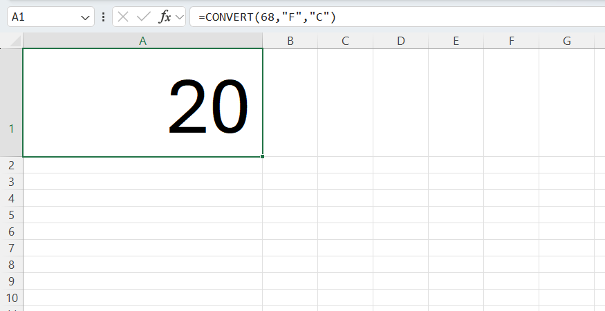 функция CONVERT в Excel — иллюстрация 8 к материалу функция CONVERT в Excel — иллюстрация 8 к материалу