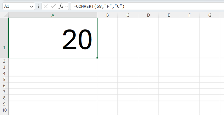 функция CONVERT в Excel — иллюстрация 4 к материалу функция CONVERT в Excel — иллюстрация 4 к материалу