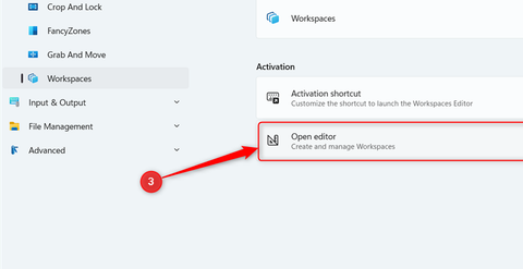 Список приложений и их расположений в профиле Workspaces
