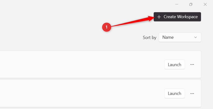 Нажатие кнопки Capture в редакторе PowerToys Workspaces