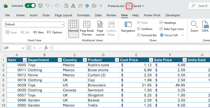 переключаться между листами Excel — иллюстрация 3 к материалу
