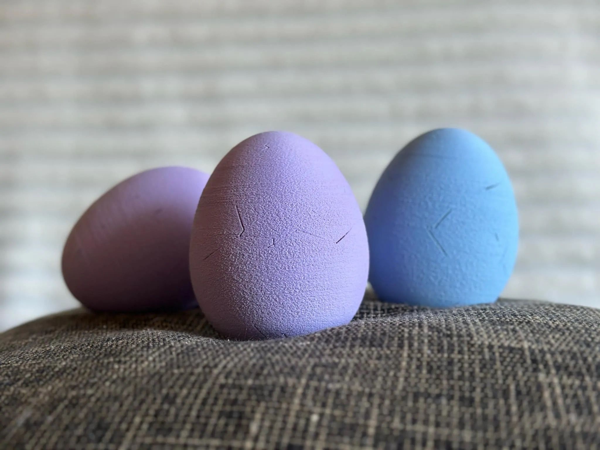 Three breakable eggs by ChdodPrint on MakerWorld.