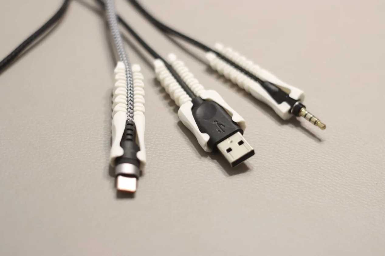 6 полезных 3D-печатных аксессуаров для защиты USB-портов и кабелей Коллекция 3D-печатных протекторов для кабелей различных типов