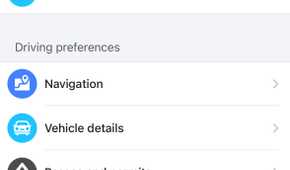 Waze Settings page with arrow pointing to Alerts and reports showing General Map display and Voice and sound options.