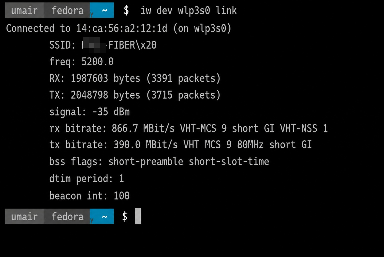 Wi-Fi Link Status