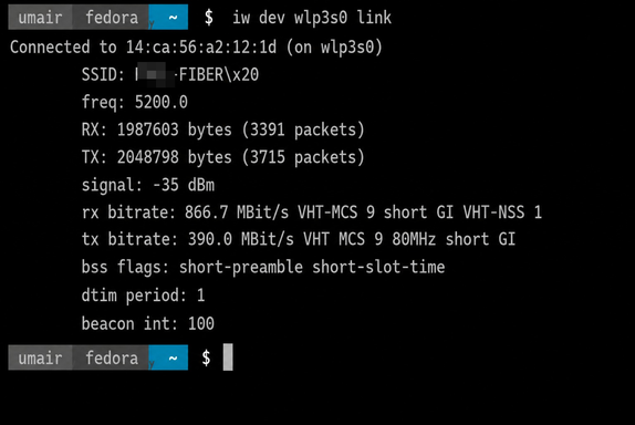 Wi-Fi Link Status