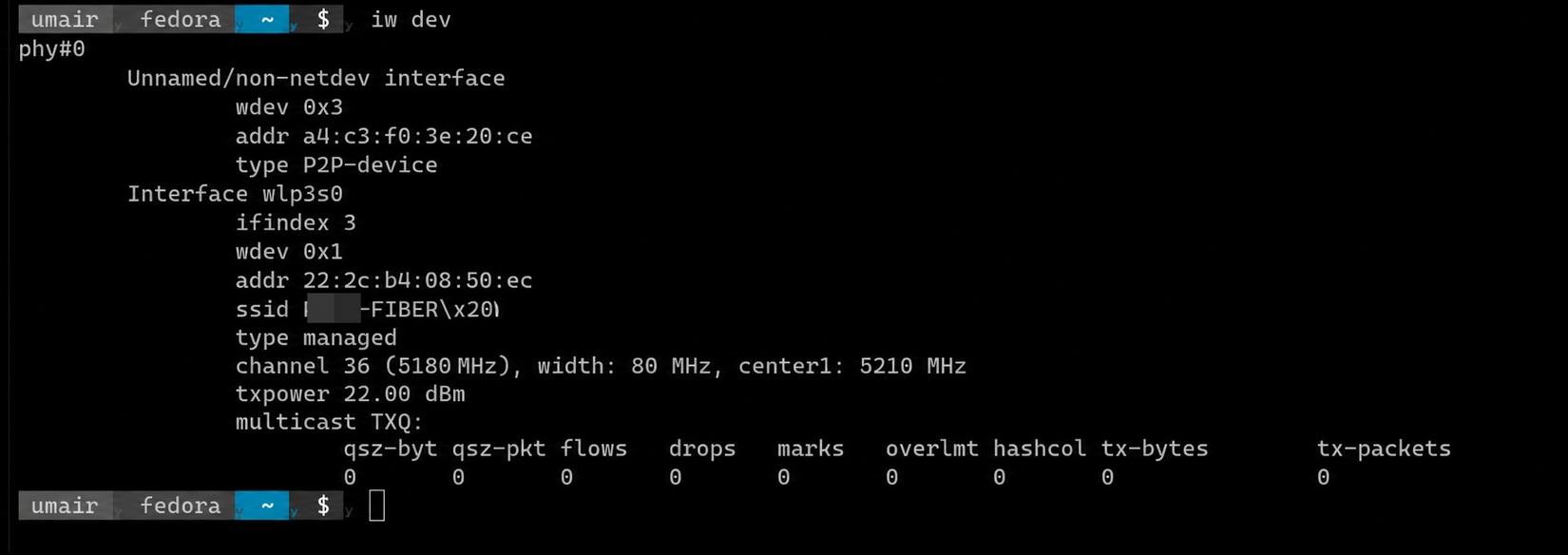 Wireless Interface Terminal Output