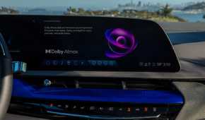 Shot of the infotainment screen in a 2025 Cadillac Optiq.