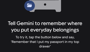 Screenshot of Find Hub with the Gemini prompt open.