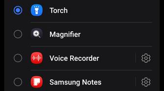 Screenshot of settings menu on a Samsung Galaxy.