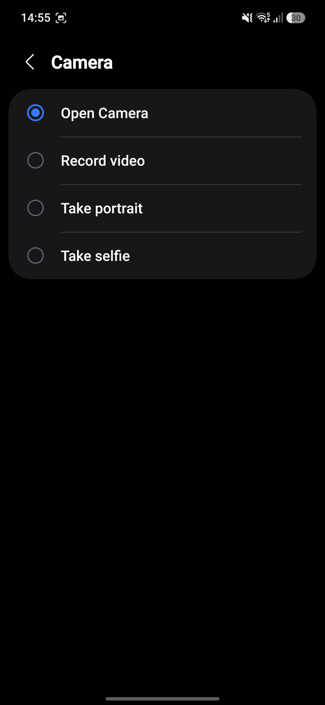 Screenshot of settings menu on a Samsung Galaxy.