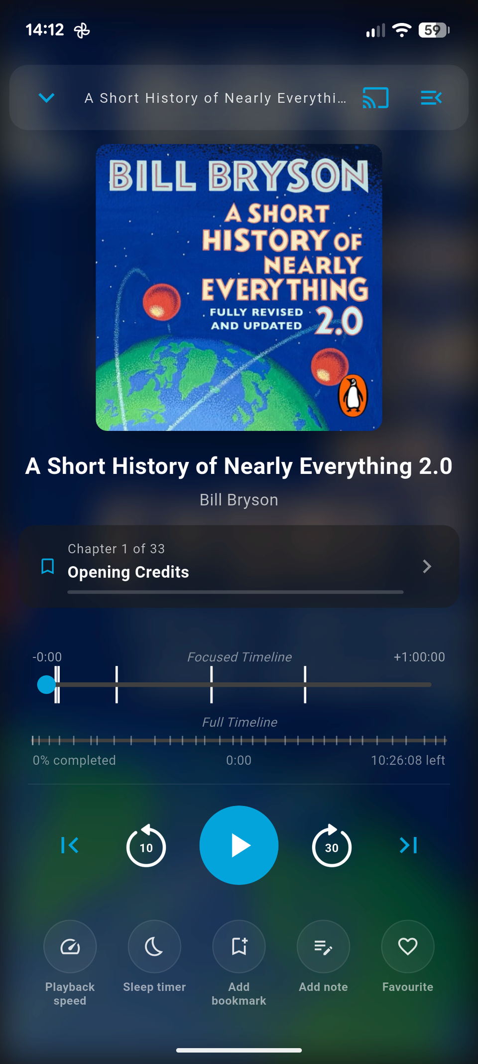 An audiobook playing in Moonfin.-1