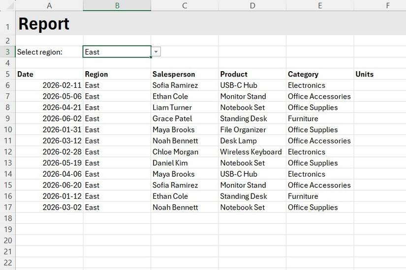 I ditched multiple Excel worksheets for one dynamic report and saved ...