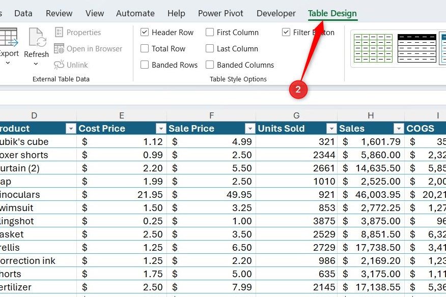 The Excel table feature I rely on every day is buried in plain sight ...