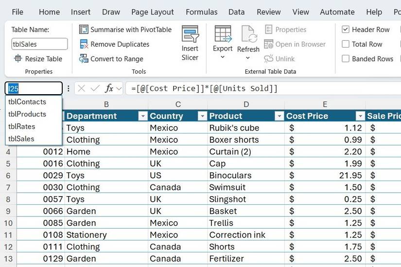 The Excel table feature I rely on every day is buried in plain sight ...