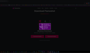 Capturing a screenshot with Flameshot.