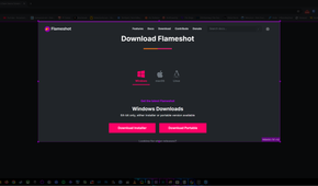 Editing a screenshot with Flameshot.