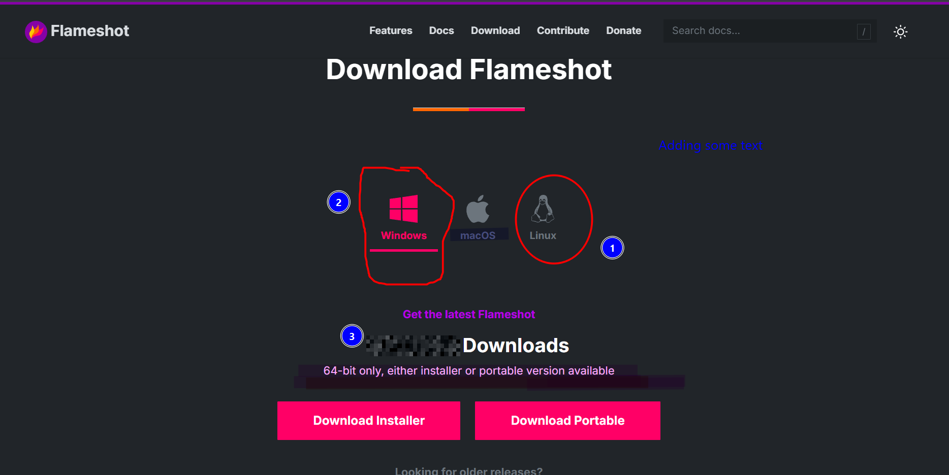 A screenshot captured and edited with Flameshot.