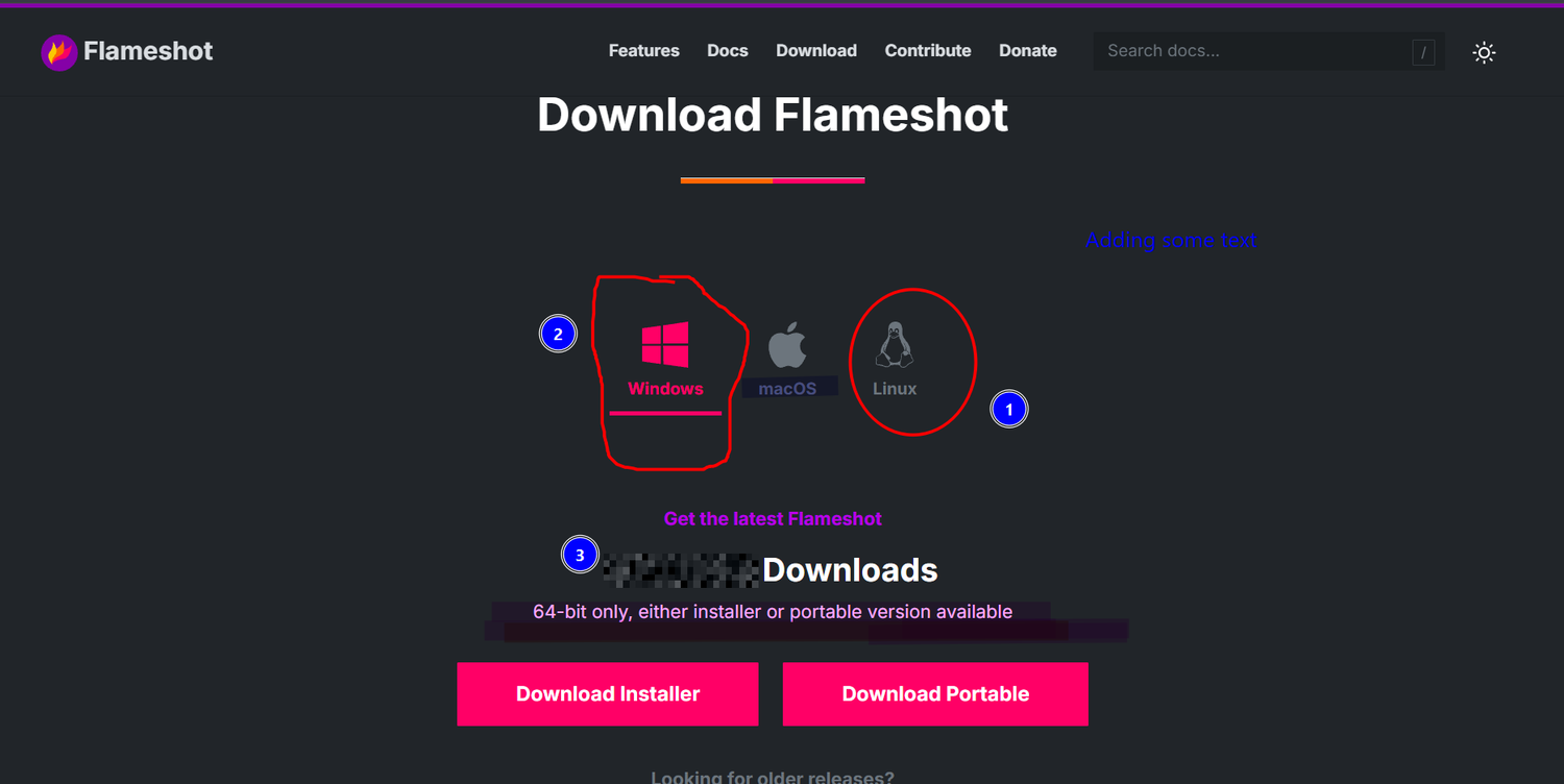 A screenshot captured and edited with Flameshot.