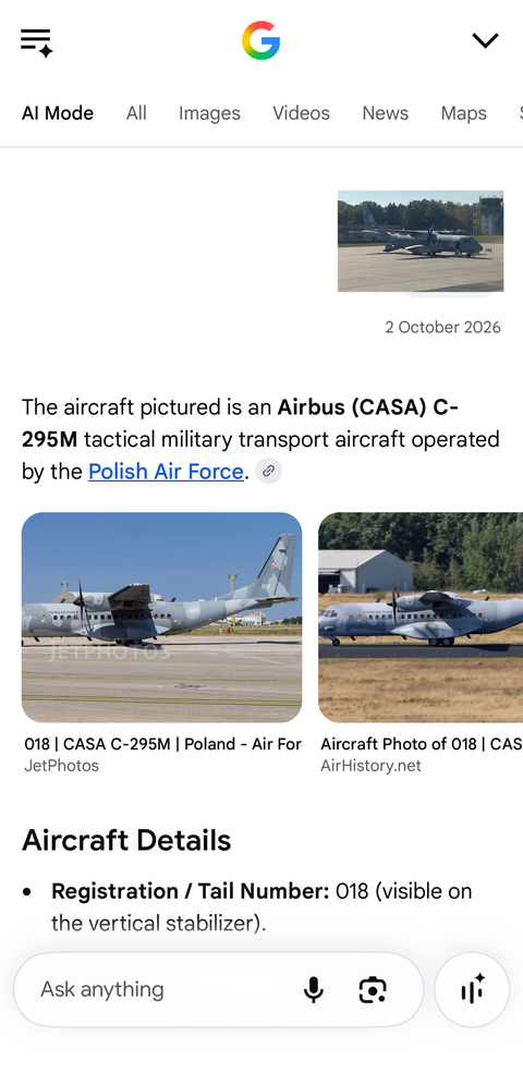 Транспортный самолет Airbus CASA C-295M