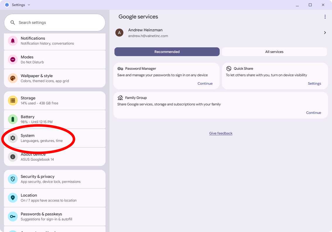 Как настроить второй профиль пользователя на ноутбуке Googlebook