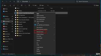 The classic Windows 11 right-click menu, opened via Show more options in File Explorer, with the focus on the Pick Link Source button.