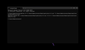 Executing the hardlink command in Windows Command Prompt.