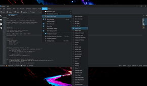 Kate running on A Windows PC with the app's Settings menu opened.