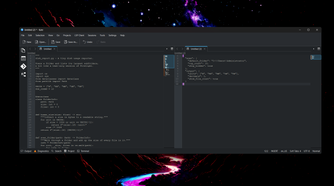 Kate running on A Windows PC in Split View mode.