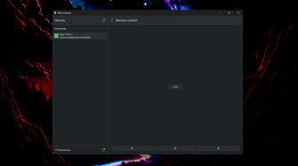 Remote Control screen in KDE Connect.