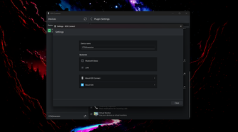 KDE Connect Settings menu.