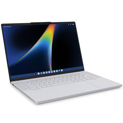 Render of the Lenovo Googlebook 15 in white.
