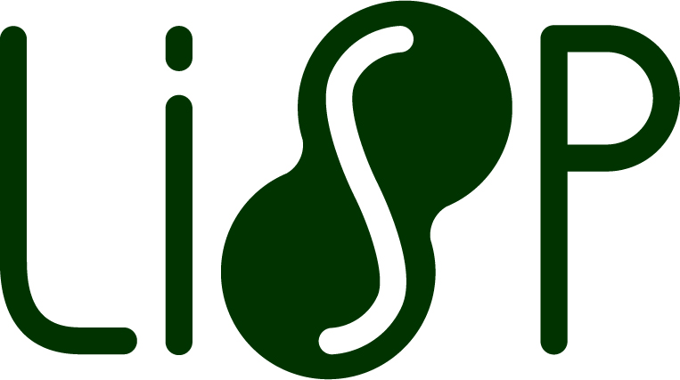 A picture of Lisp programming language logo with green letters.