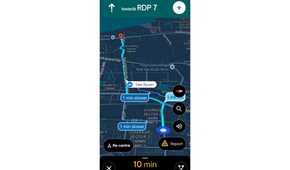 Google Maps live navigatiion in action