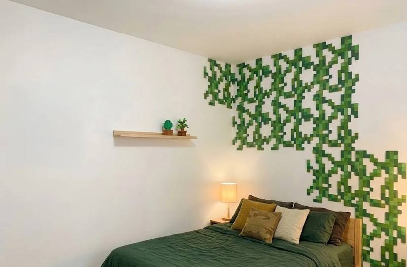 Minecraft style vine wall decor by Valckie on MakerWorld.