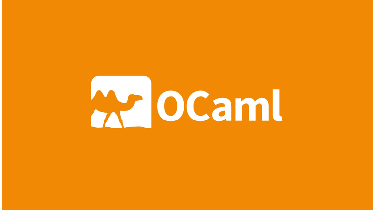 A picture of Ocaml programming language logo in orange and white.
