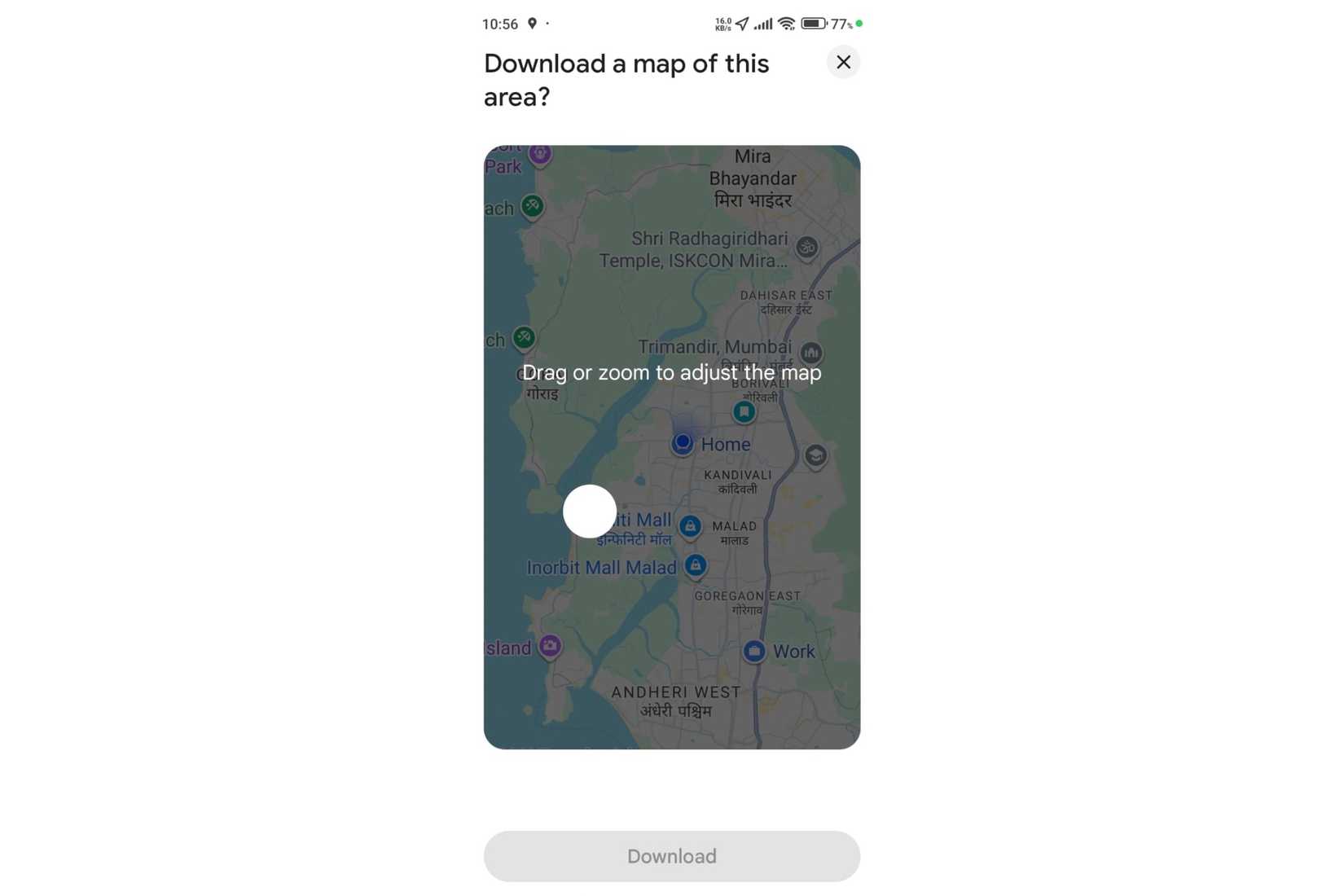 Offline maps is useful when your cellular network struggles while navigating