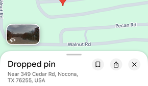 Dropping a pin on a random location on Google Maps.